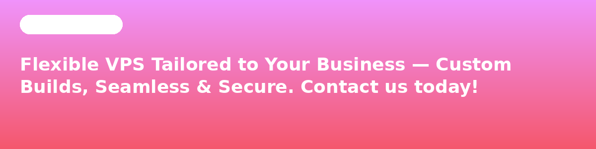 Contact us about Flexible VPS